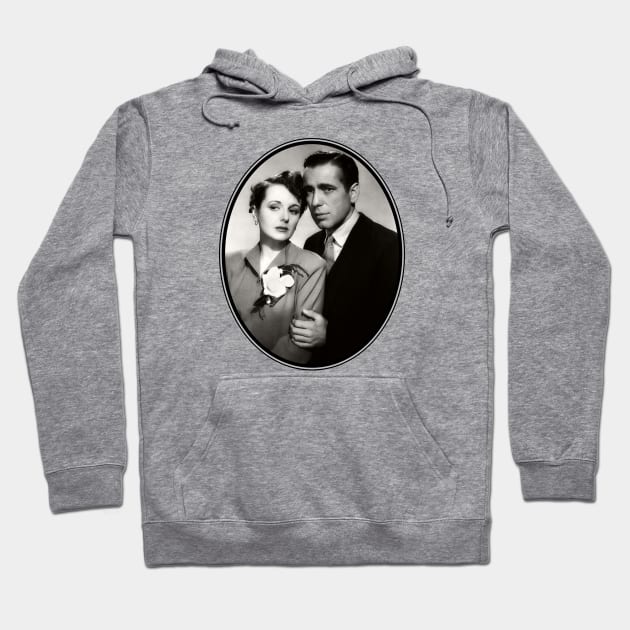 Humphrey Bogart & Mary Astor In The Maltese Falcon Hoodie by Noir-N-More